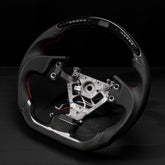 Revolve carbon fiber Flat Customized Sport Universal Steering Wheel For 2003-2008 G35 - revolvesteering